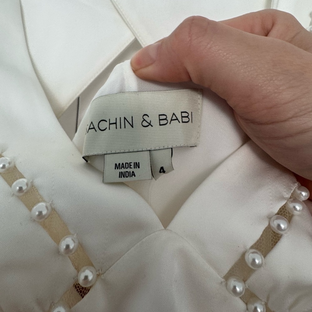 Sachin & Babi NWT BHLDN Anthropologie Astor Bridal Gown Sz 4 - Picture 8 of 16